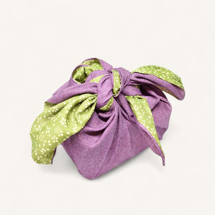 Furoshiki Amunzen – purple / green - 0