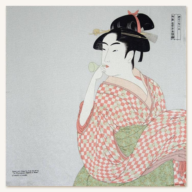 Furoshiki – A Woman Playing (68 cm) - 0