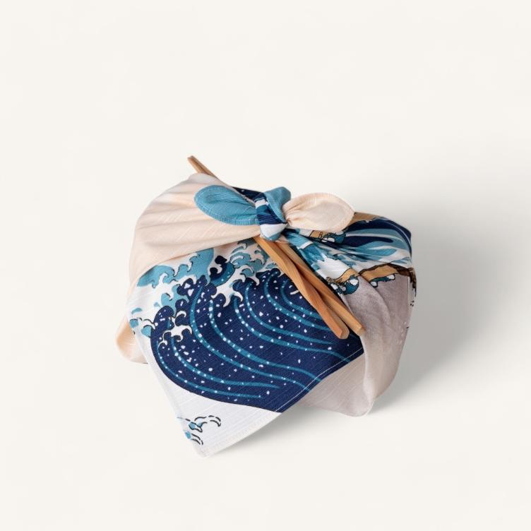 Furoshiki 48 cm – The Great Wave - 0