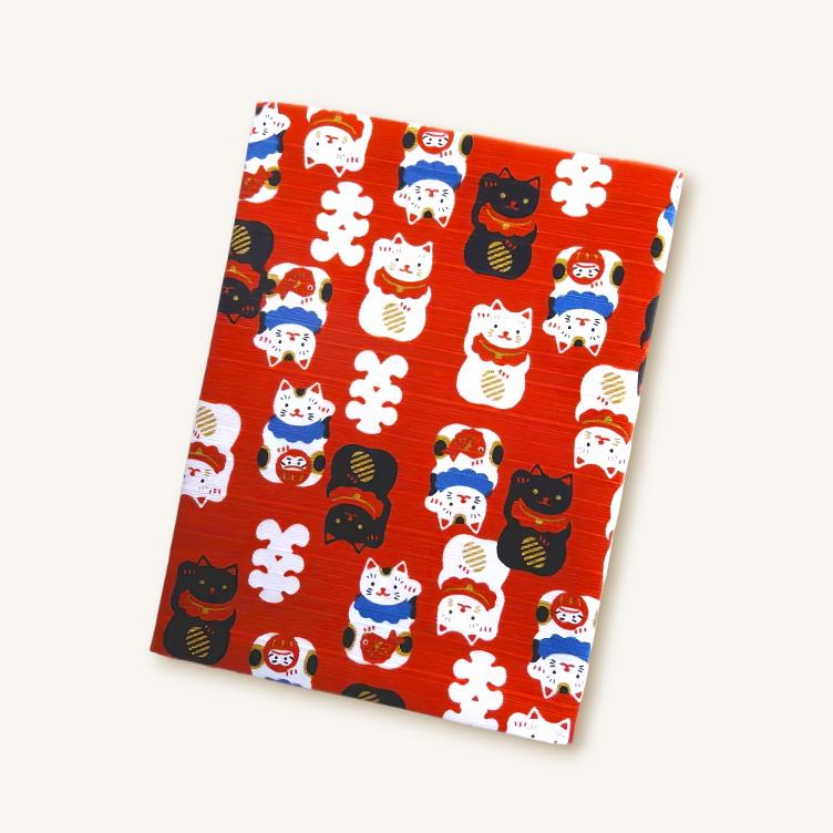Furoshiki – Manekineko red (50 cm) - 0
