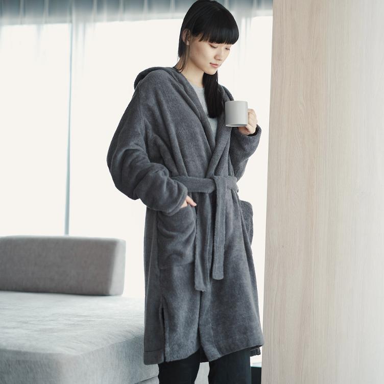 Yukine Bathrobe – Charcoal - 1