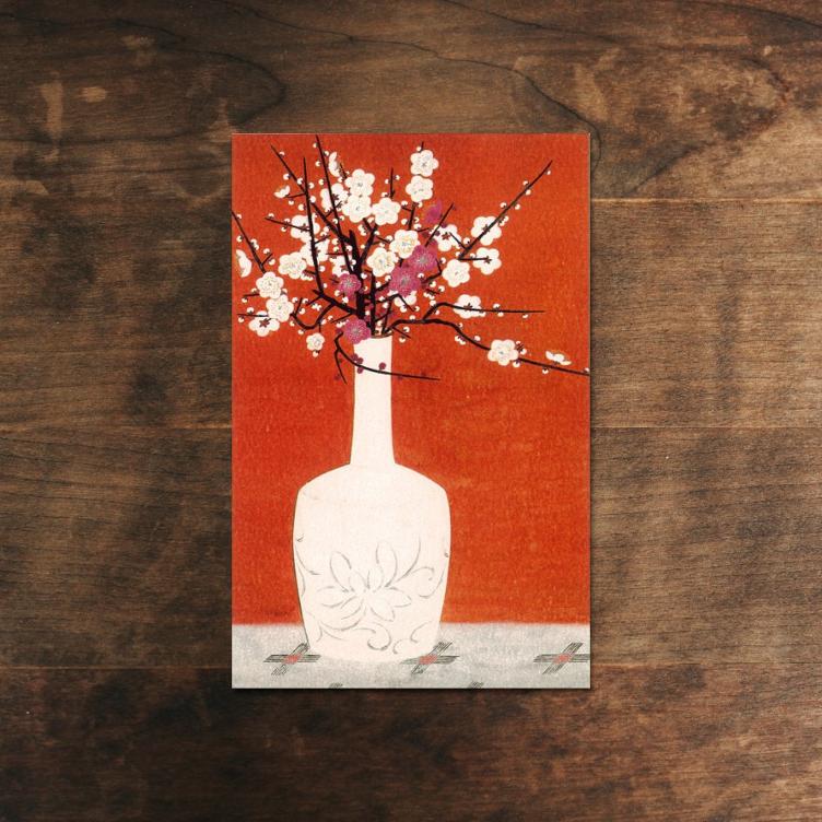 Collotype Postcard – Plum Blossoms
