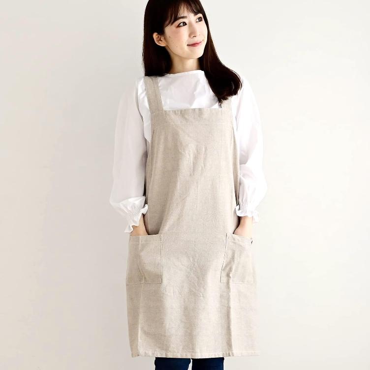 Back-Cross Apron – Beige - 0