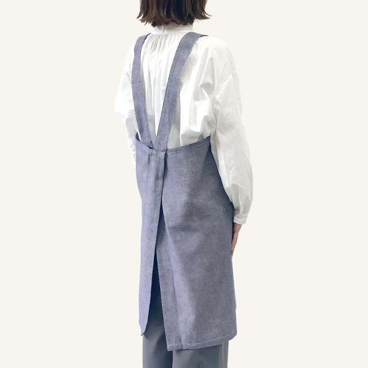 Back-Cross Schürze – Blau - 1