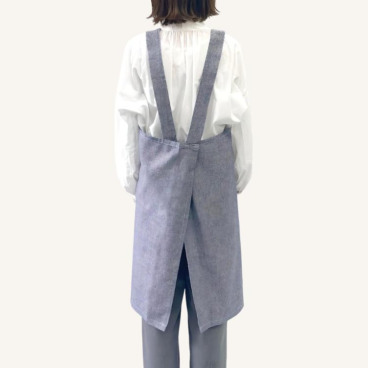 Back-Cross Schürze – Blau - 0