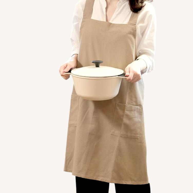 Back-Cross Schürze – Beige - 0
