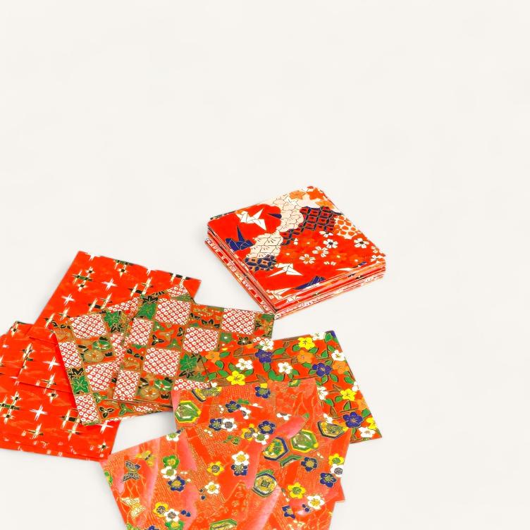 Origami – Yuzen Chiyogami (7.5 x 7.5 cm) - 1