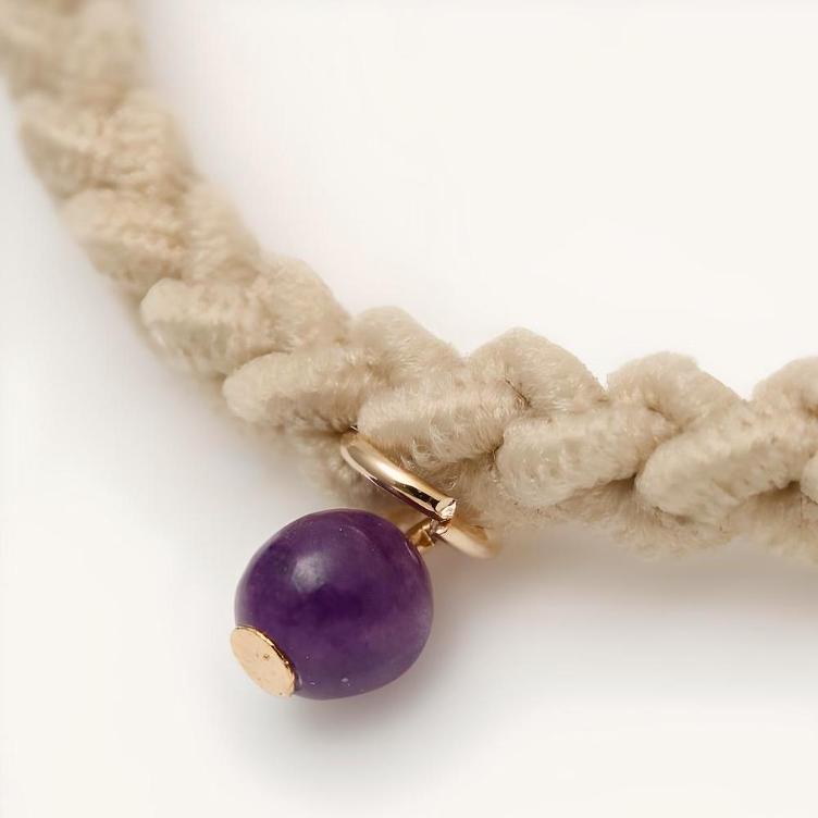 Armband (Beige) – Amethyst - 0
