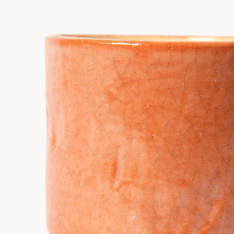 Vintage | Matcha Chawan - Red Raku - 0